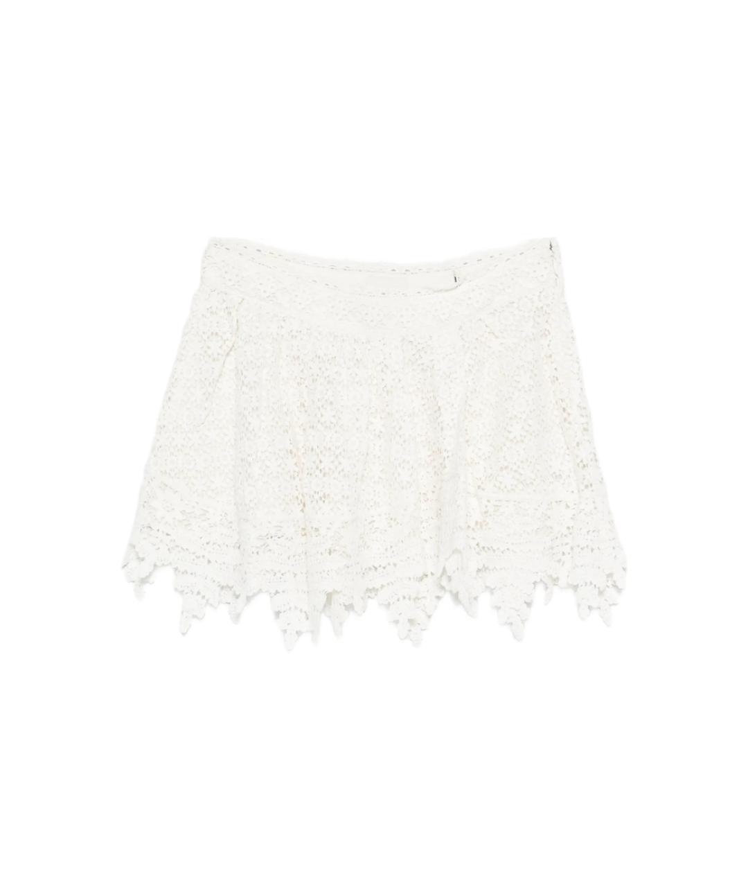 ISABEL MARANT Белая хлопковая юбка мини, фото 1