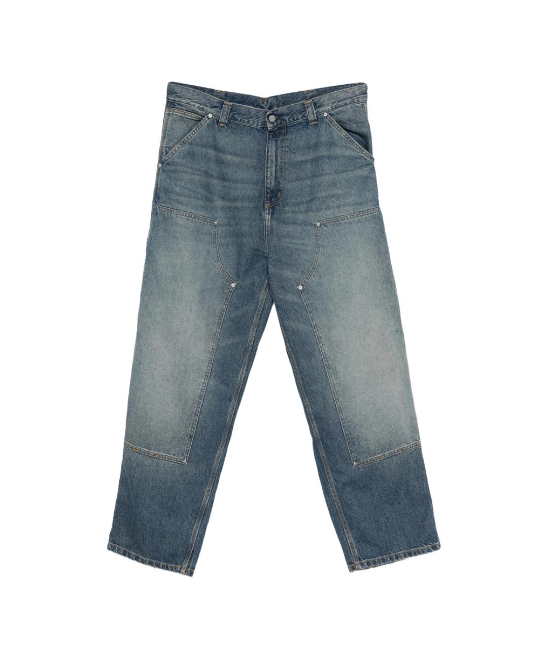 CARHARTT Синие хлопковые прямые джинсы, фото 1