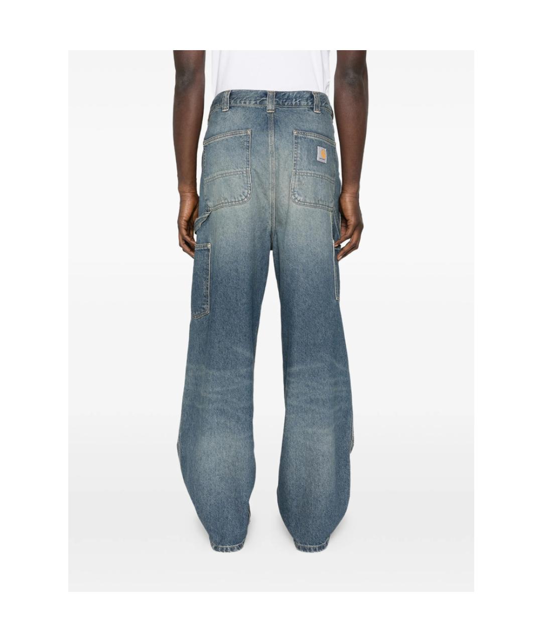 CARHARTT Синие хлопковые прямые джинсы, фото 5