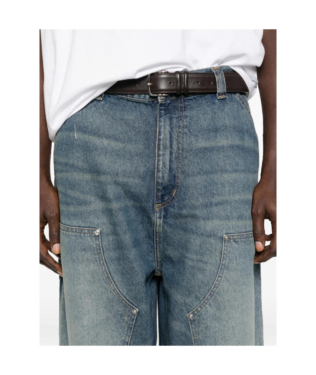 CARHARTT Синие хлопковые прямые джинсы, фото 4