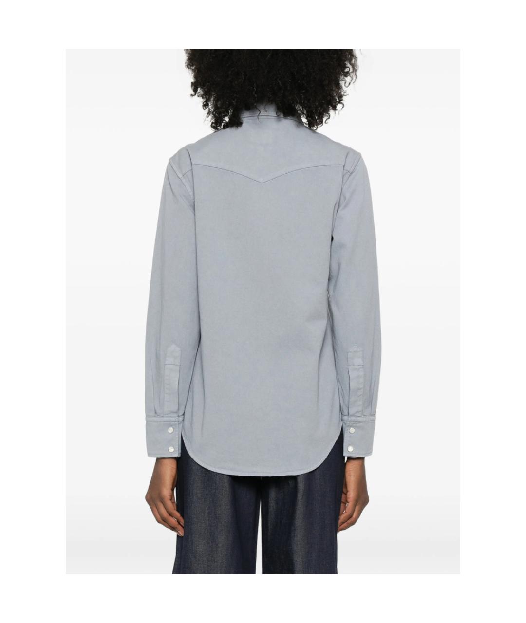 A.P.C. Серая хлопковая рубашка, фото 5