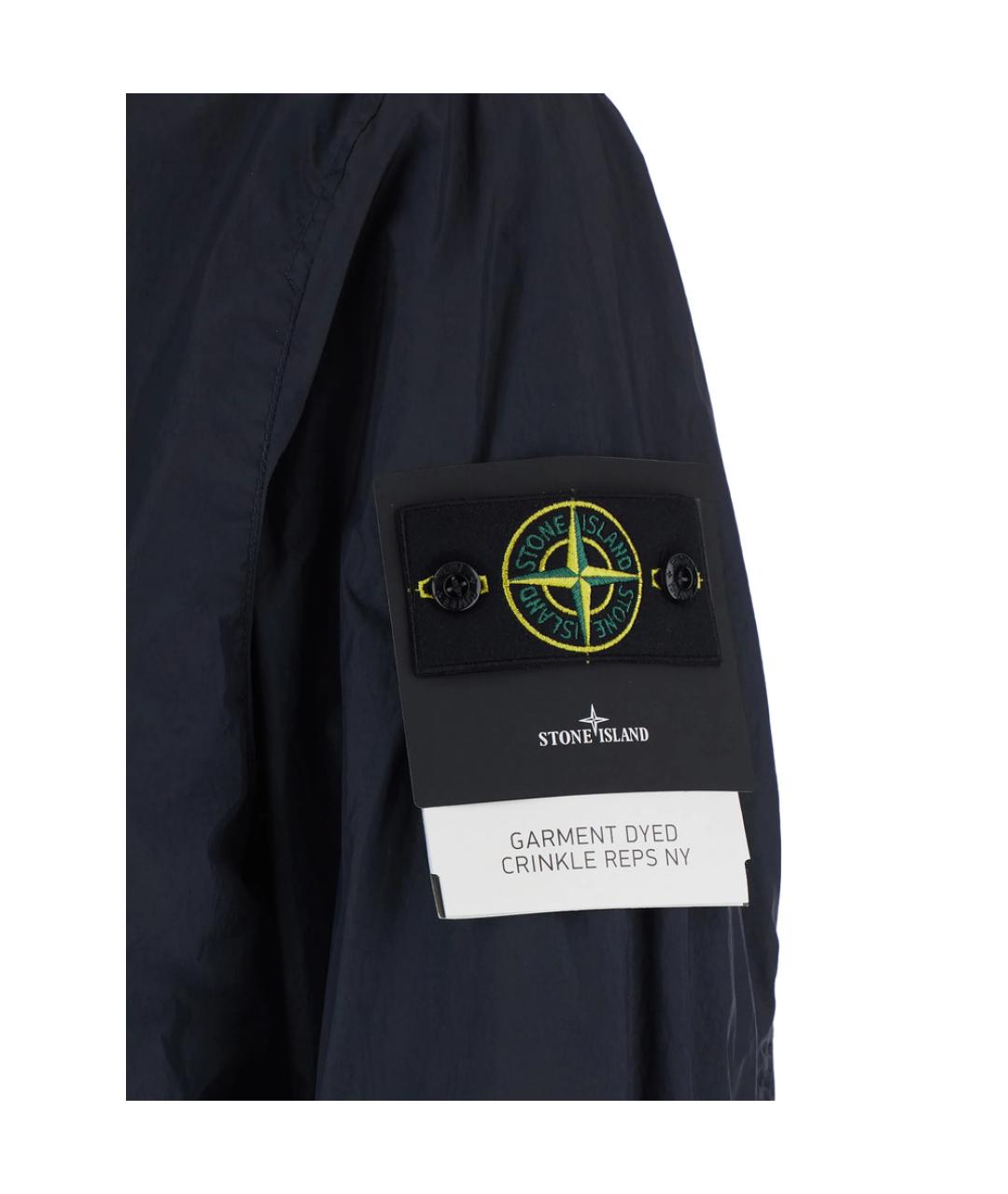 STONE ISLAND Синяя полиамидовая куртка, фото 2