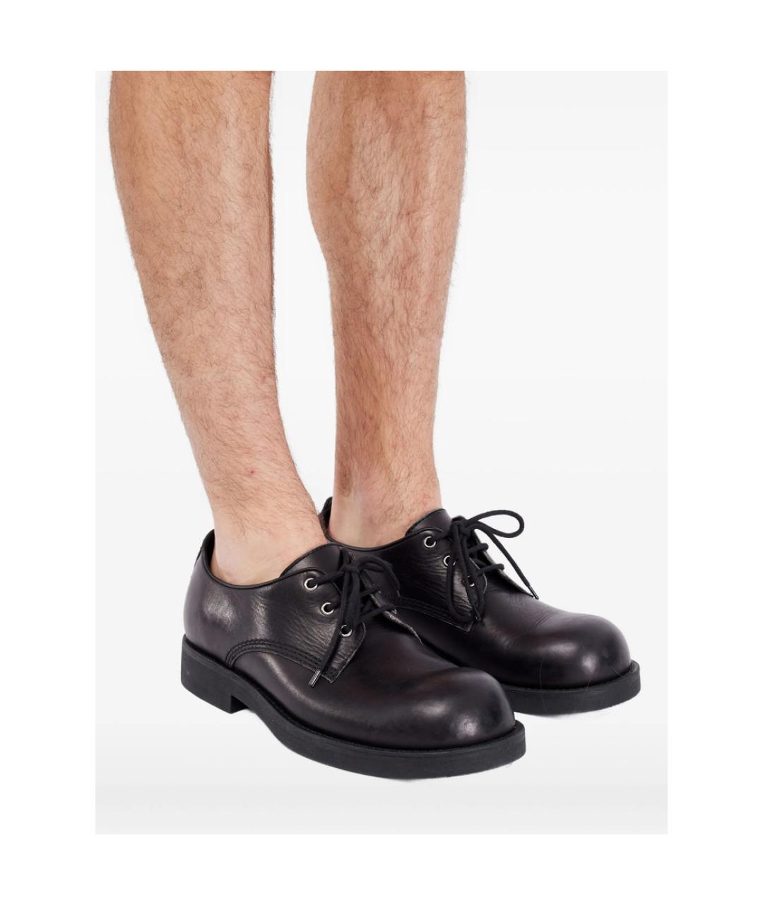 MM6 MAISON MARGIELA Черные кожаные туфли, фото 5