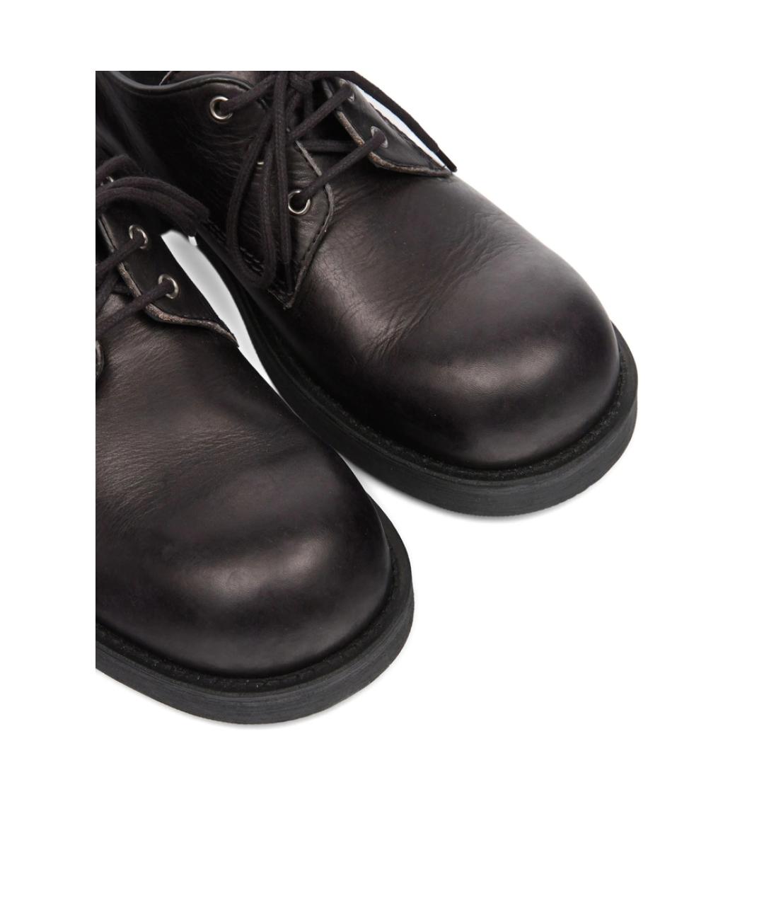MM6 MAISON MARGIELA Черные кожаные туфли, фото 3