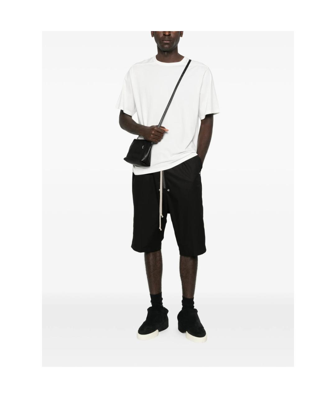 RICK OWENS Белая хлопковая футболка, фото 4