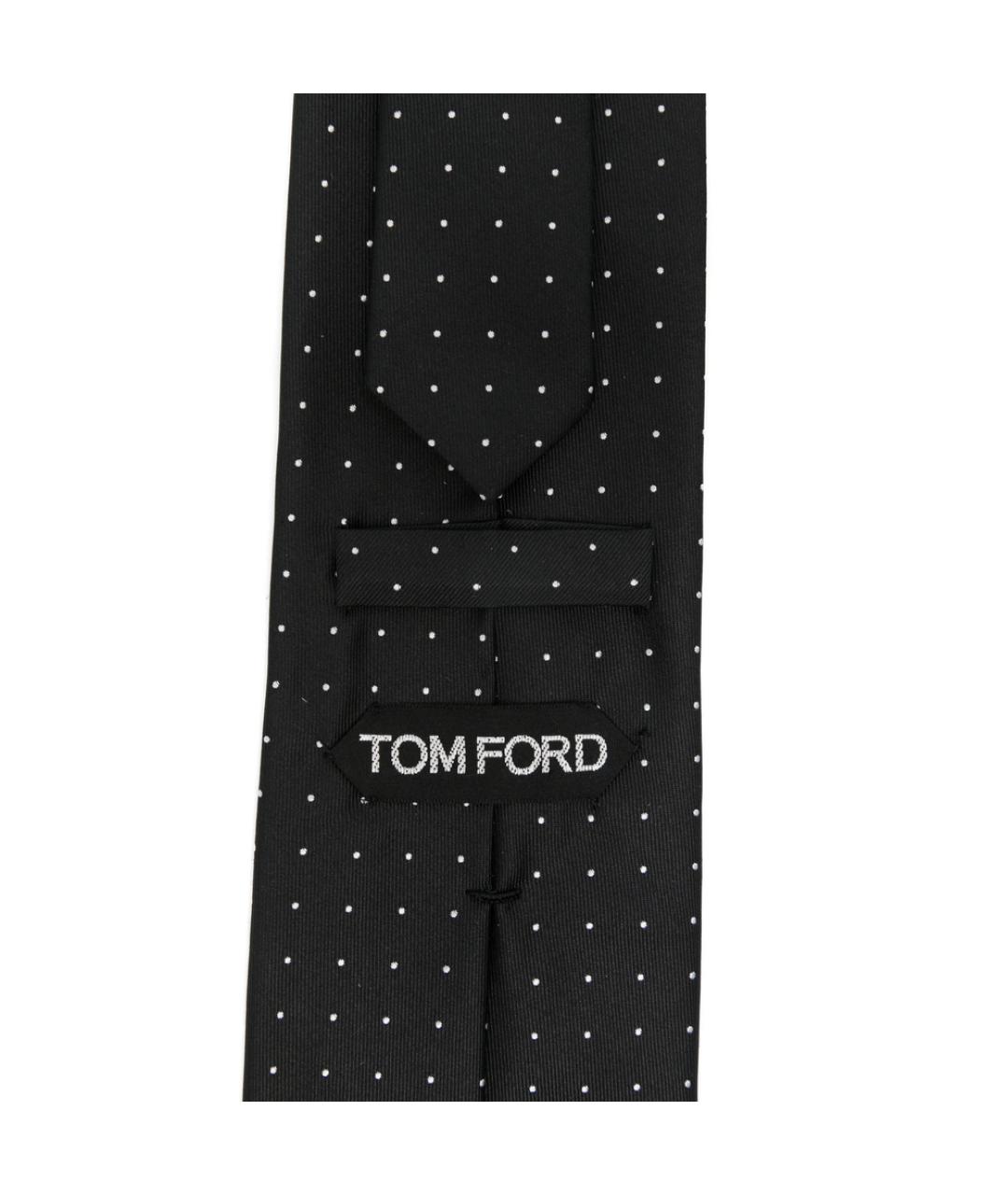 TOM FORD Черный шелковый галстук, фото 3