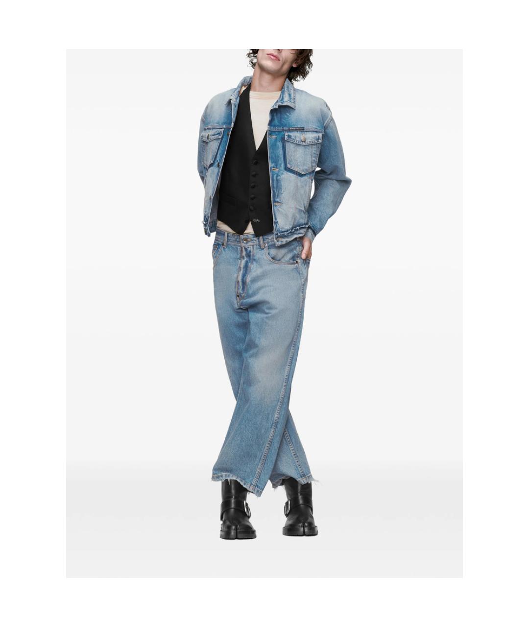MAISON MARGIELA Синяя хлопковая куртка, фото 2