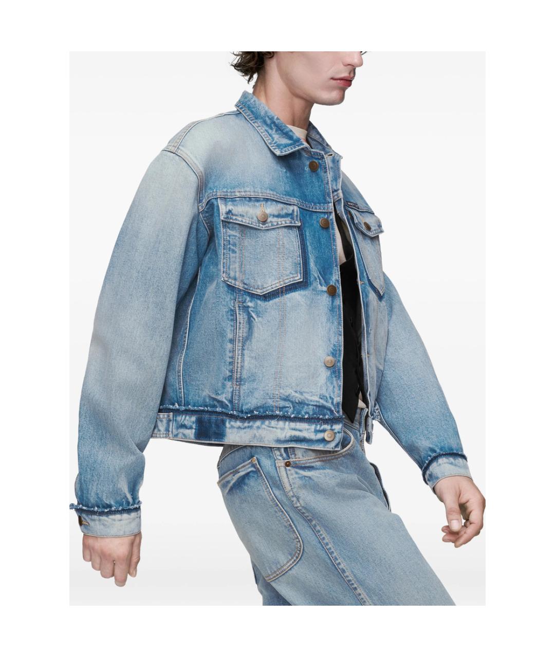 MAISON MARGIELA Синяя хлопковая куртка, фото 3
