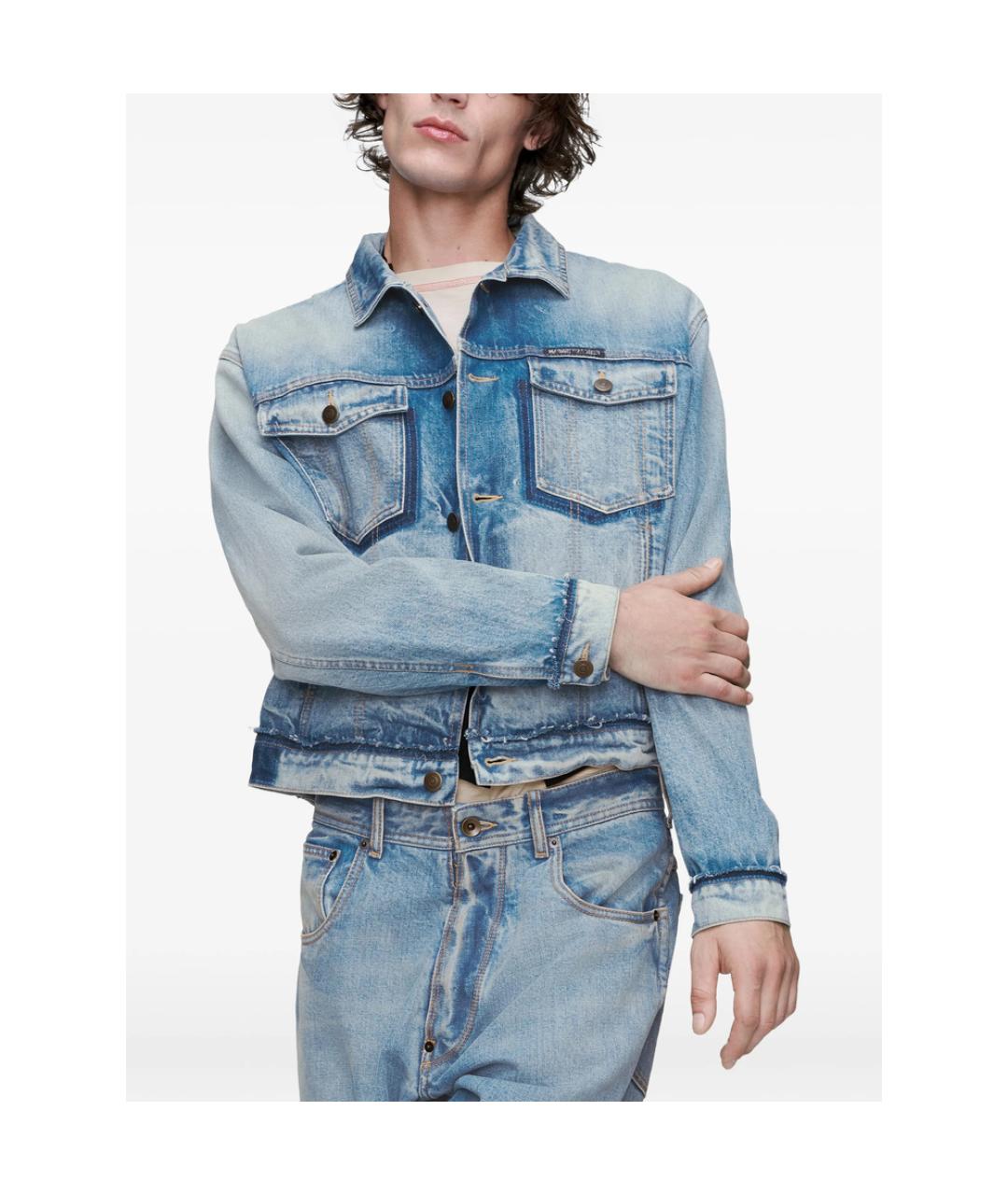 MAISON MARGIELA Синяя хлопковая куртка, фото 4