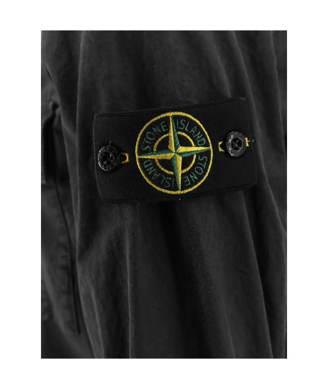 STONE ISLAND Серая хлопковая куртка, фото 3