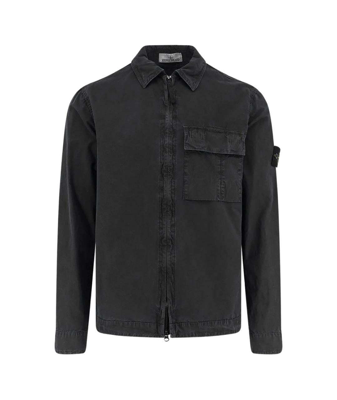 STONE ISLAND Серая хлопковая куртка, фото 1