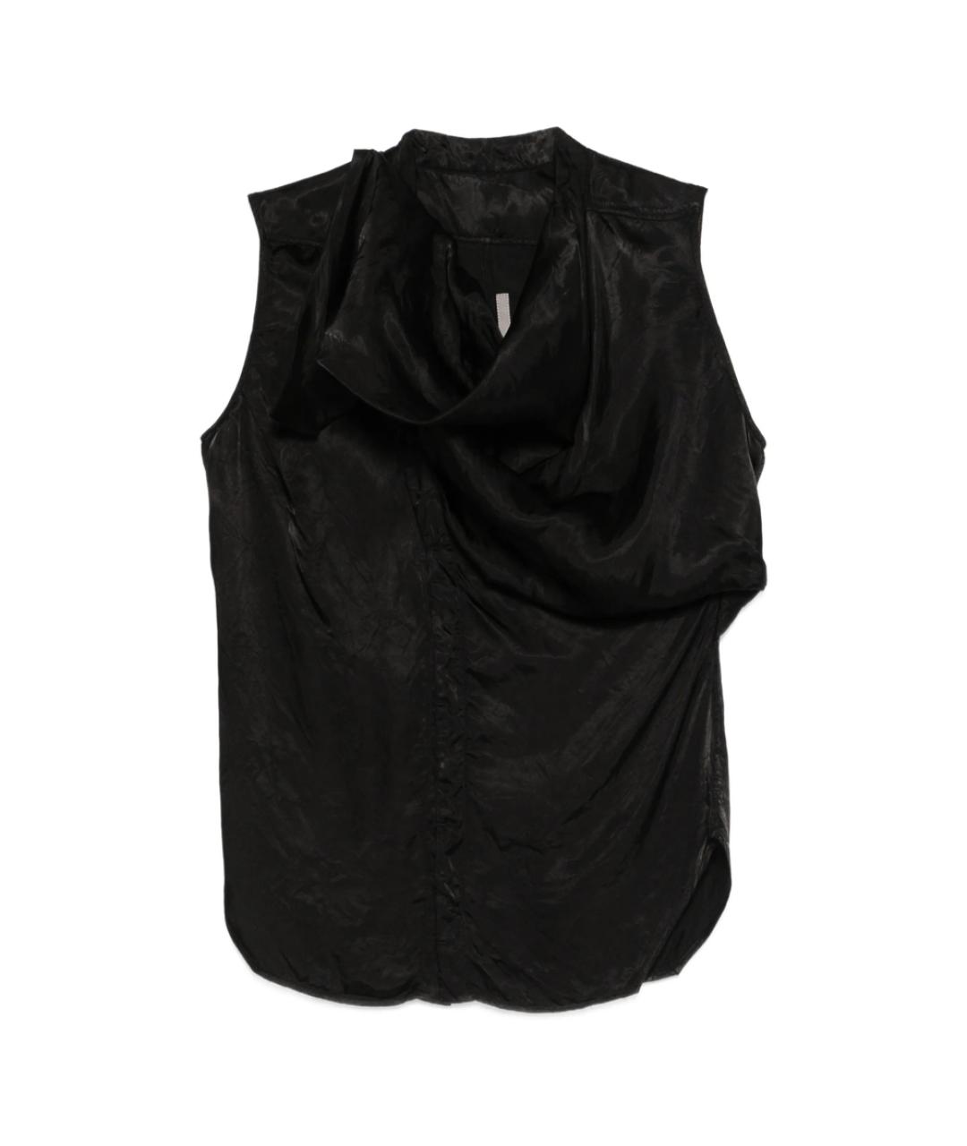 RICK OWENS Черная вискозная блузы, фото 1