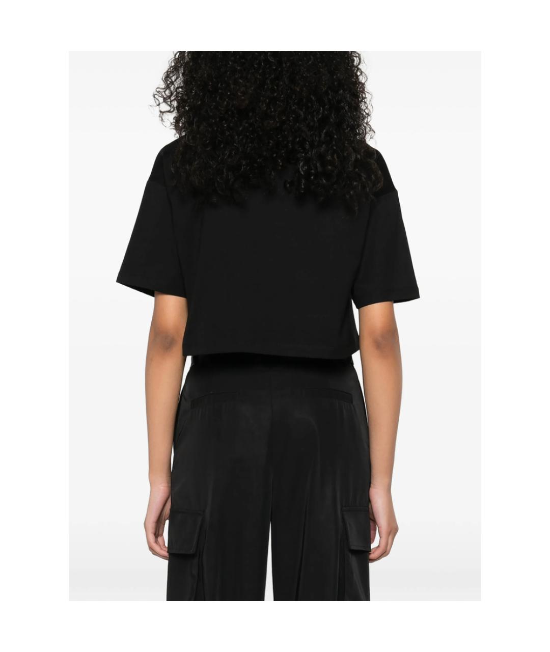 BALMAIN Черная хлопковая футболка, фото 5