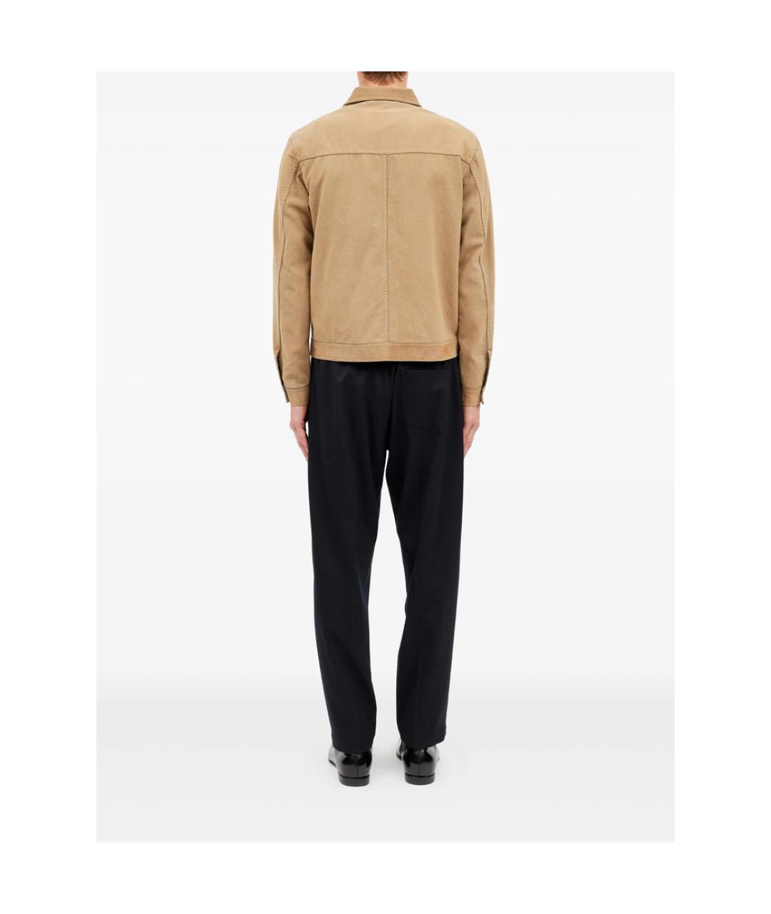 MM6 MAISON MARGIELA Бежевая хлопковая куртка, фото 2