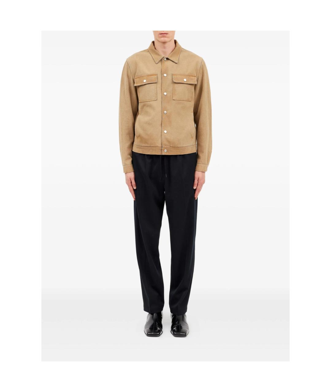 MM6 MAISON MARGIELA Бежевая хлопковая куртка, фото 3