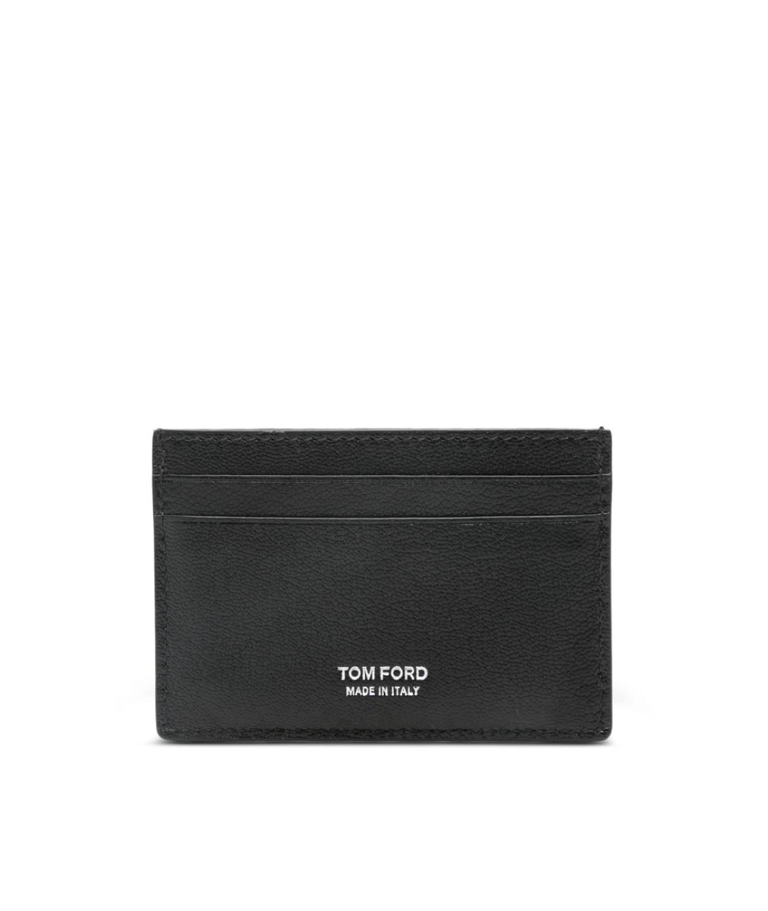 TOM FORD Черный кожаный кардхолдер, фото 4