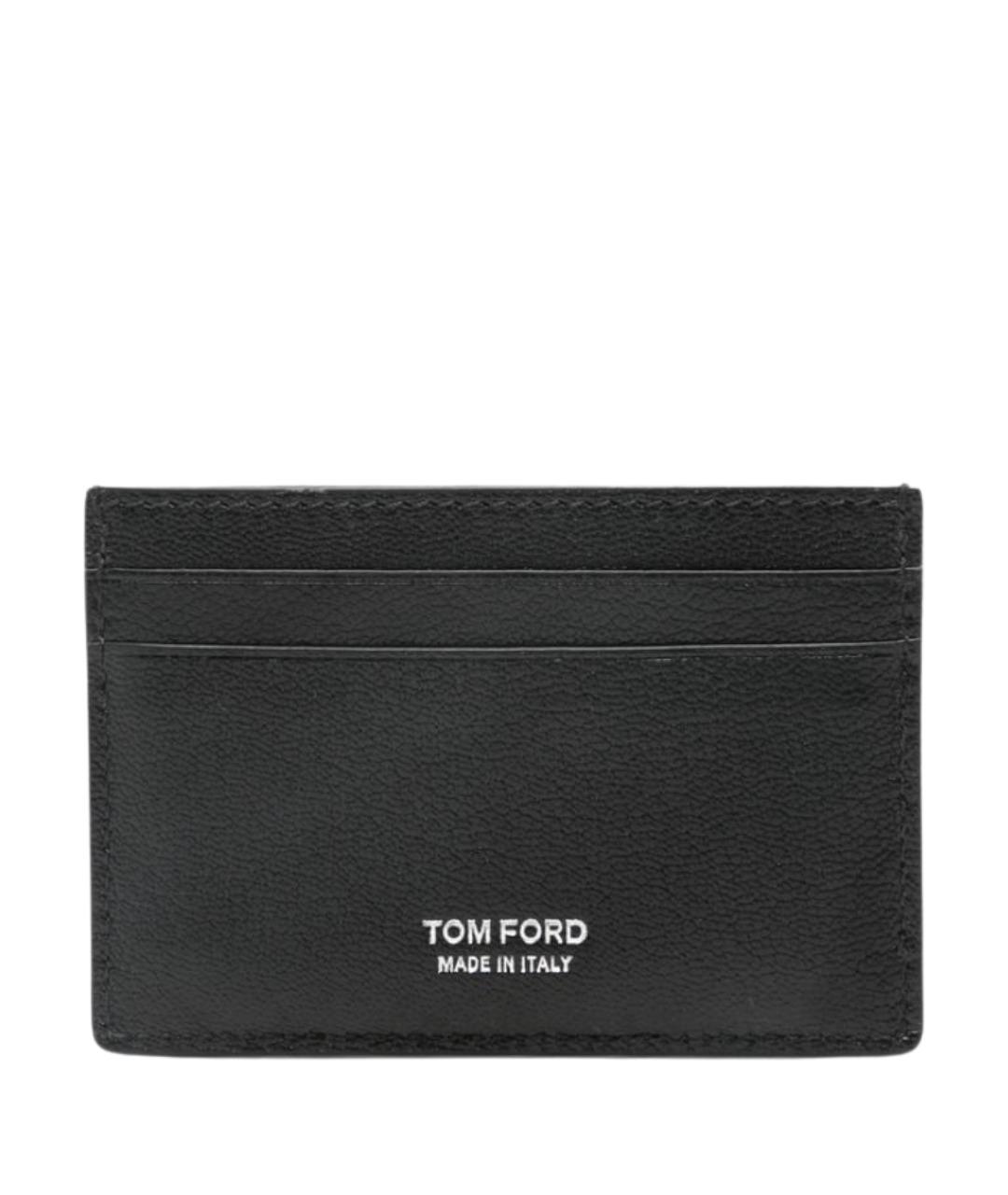 TOM FORD Черный кожаный кардхолдер, фото 1