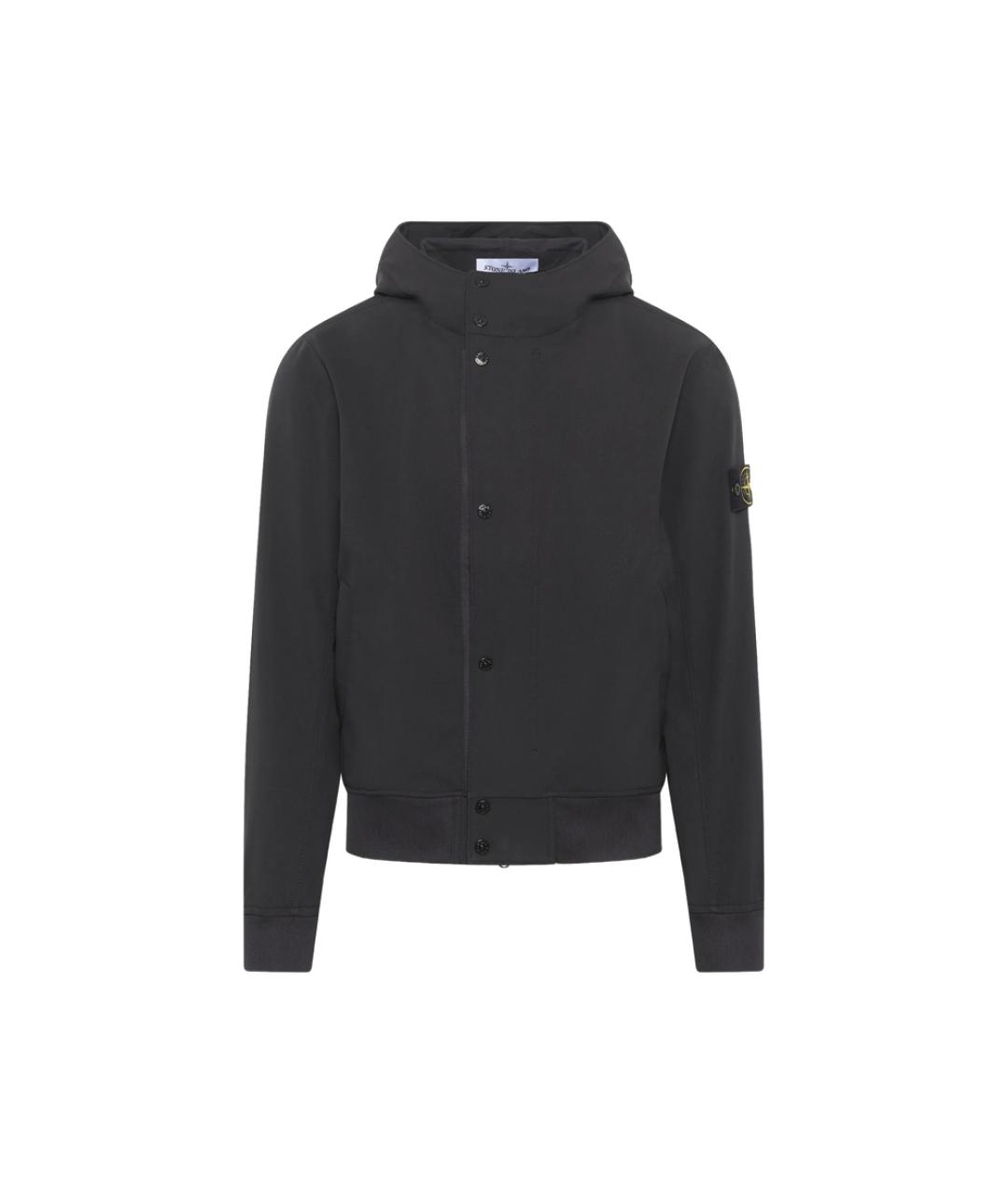 STONE ISLAND Черная полиэстеровая куртка, фото 1