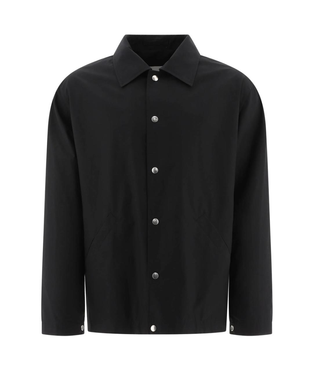 JIL SANDER Черная хлопковая куртка, фото 1