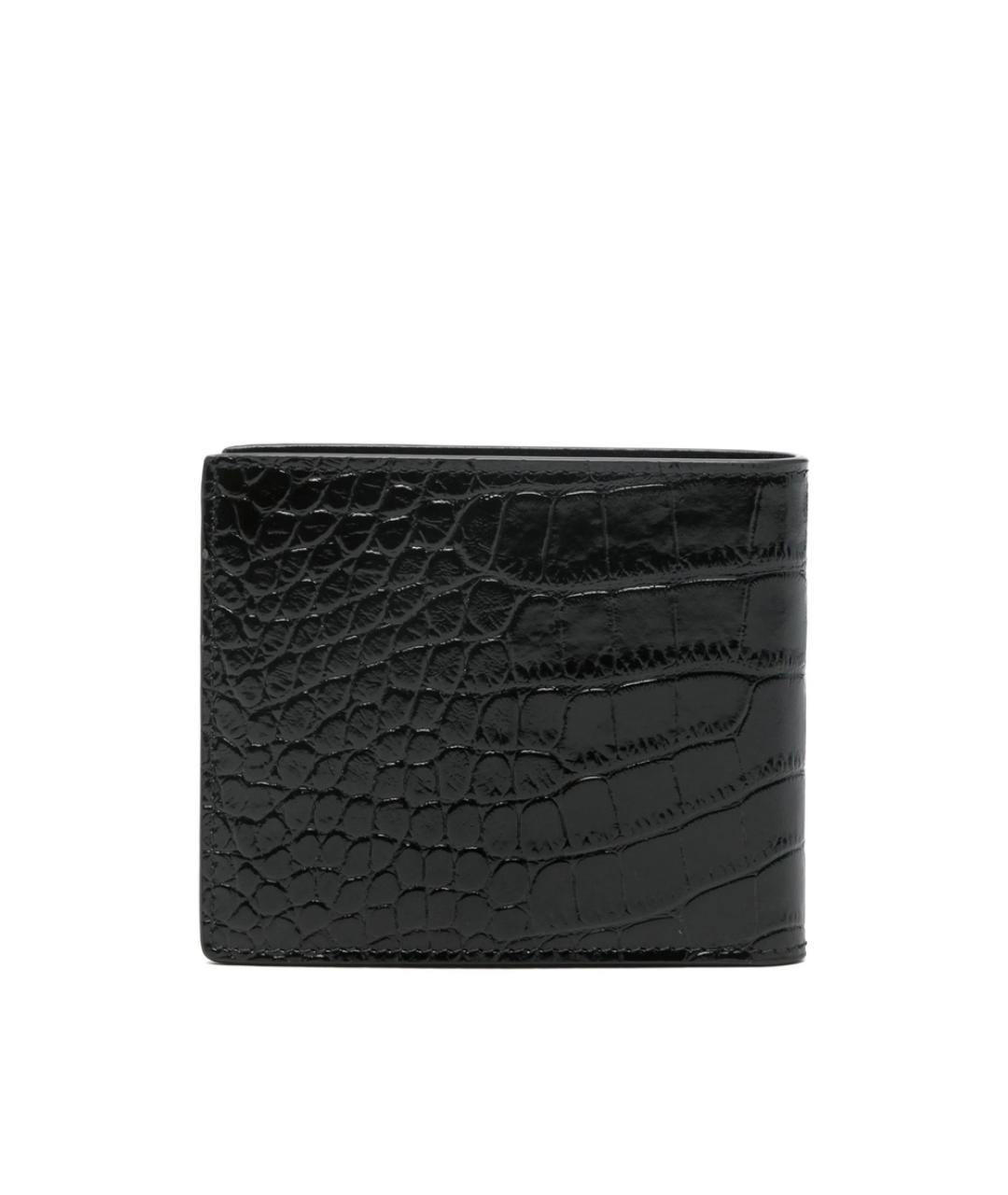 TOM FORD Черный кошелек из лакированной кожи, фото 3