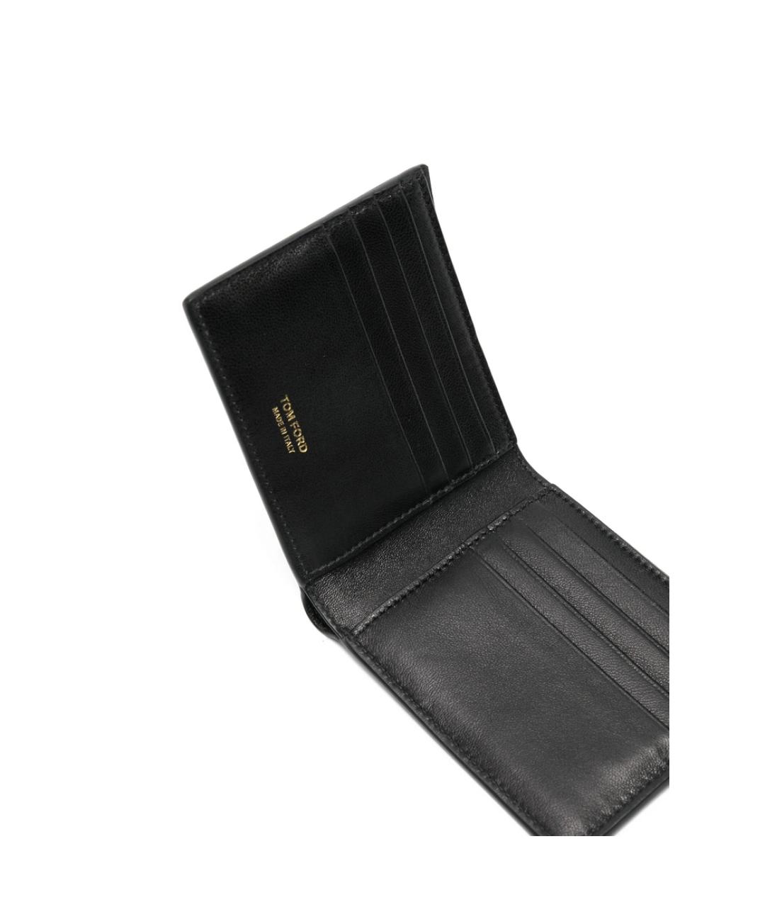 TOM FORD Черный кошелек из лакированной кожи, фото 2