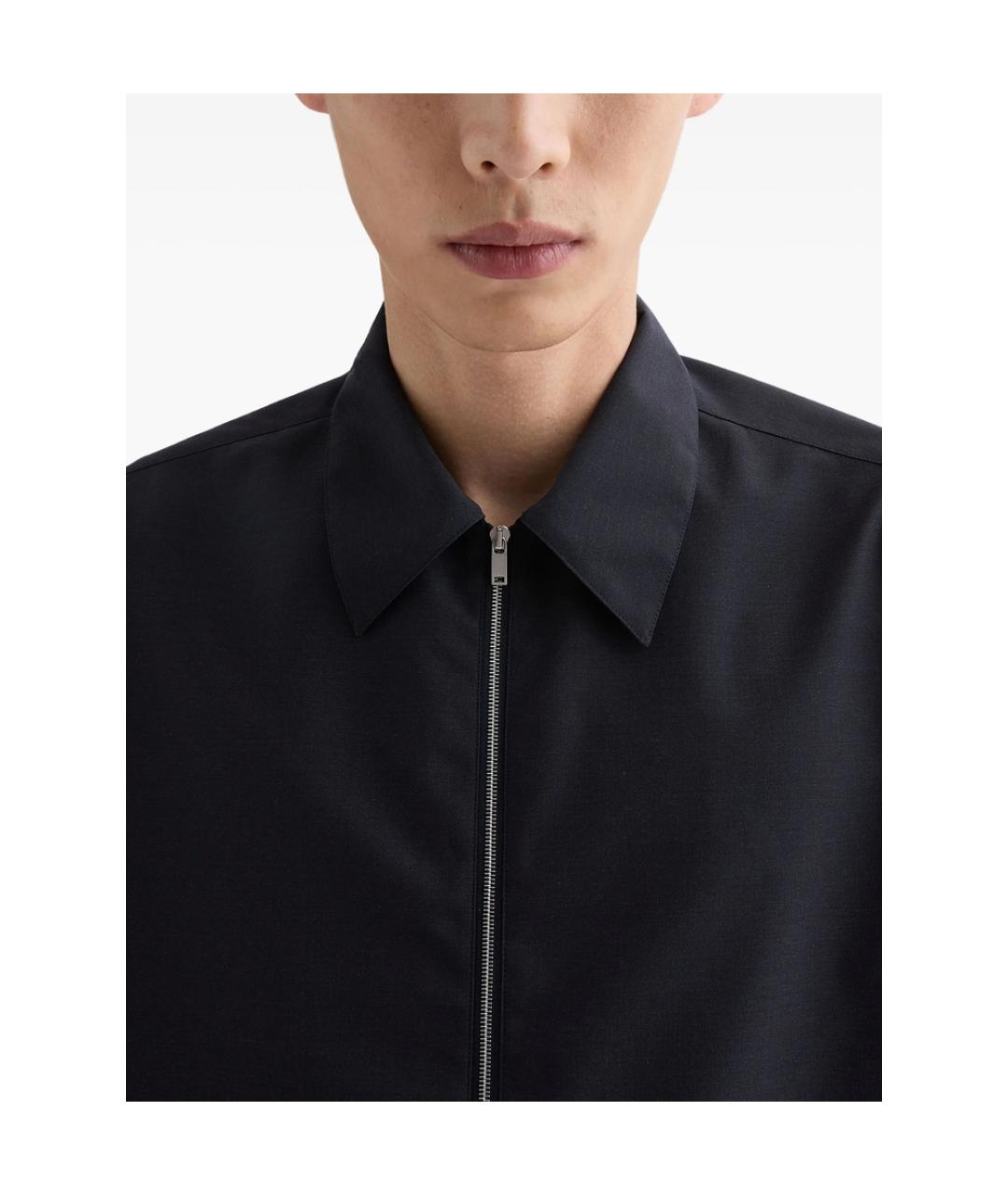 JIL SANDER Темно-синяя шерстяная куртка, фото 3