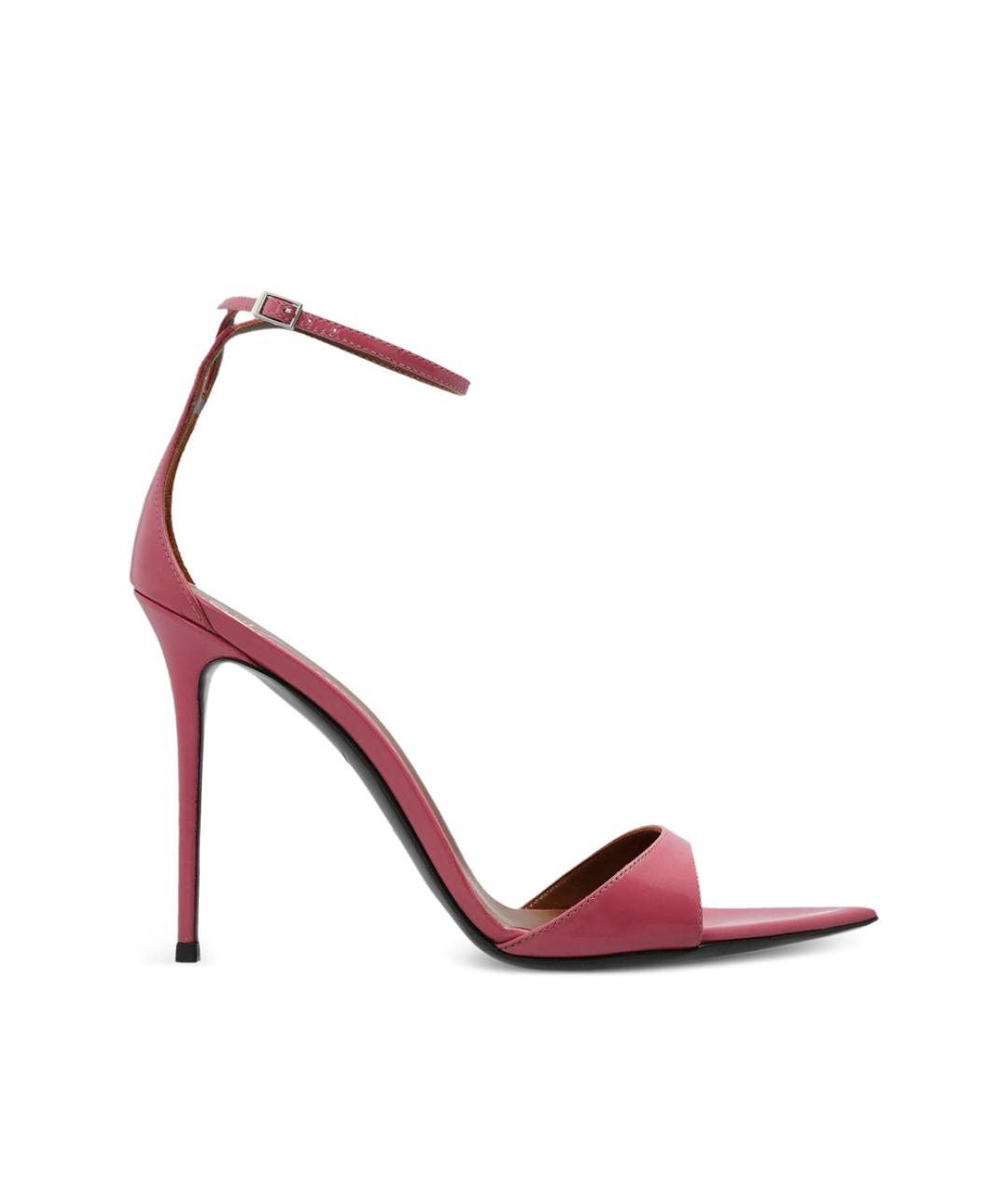 GIUSEPPE ZANOTTI DESIGN Розовые кожаные босоножки, фото 1