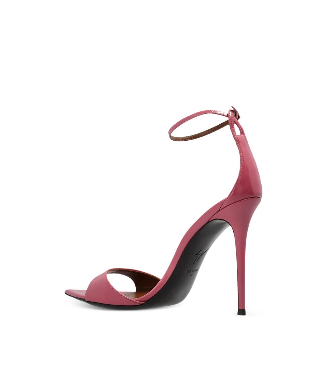 GIUSEPPE ZANOTTI DESIGN Розовые кожаные босоножки, фото 3
