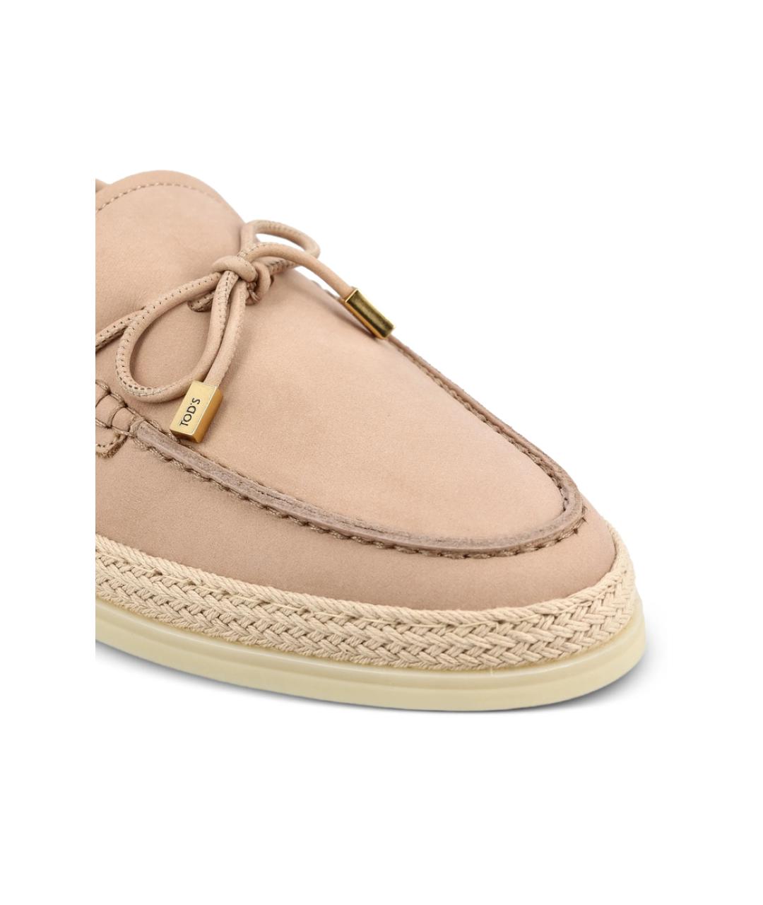 TOD'S Розовые кожаные лоферы, фото 3