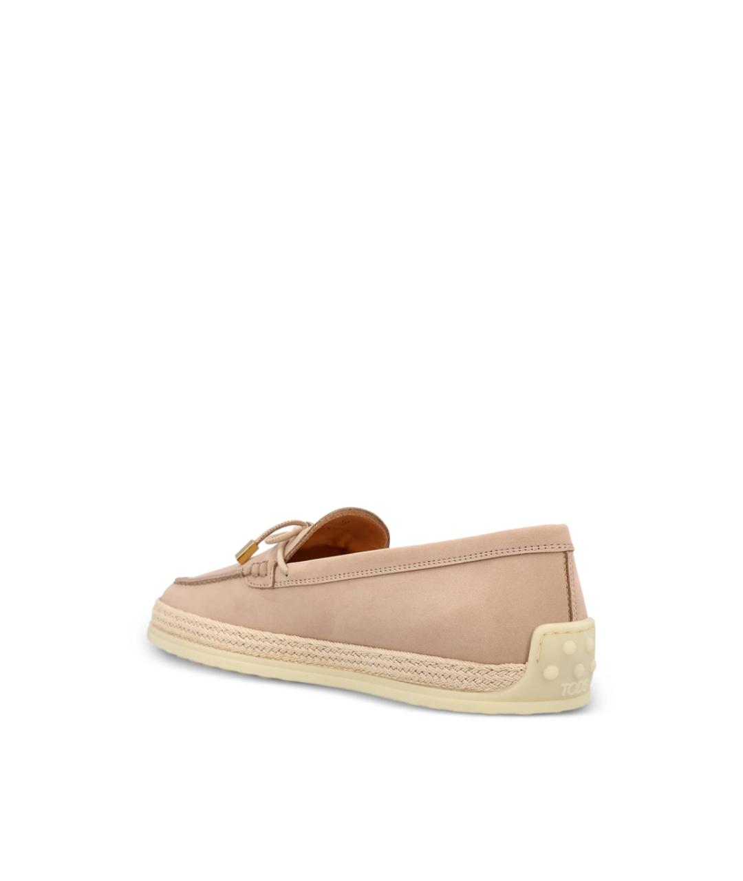 TOD'S Розовые кожаные лоферы, фото 4