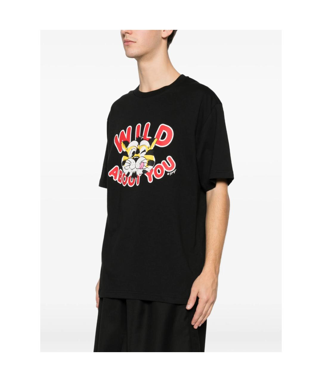 KENZO Черная хлопковая футболка, фото 4