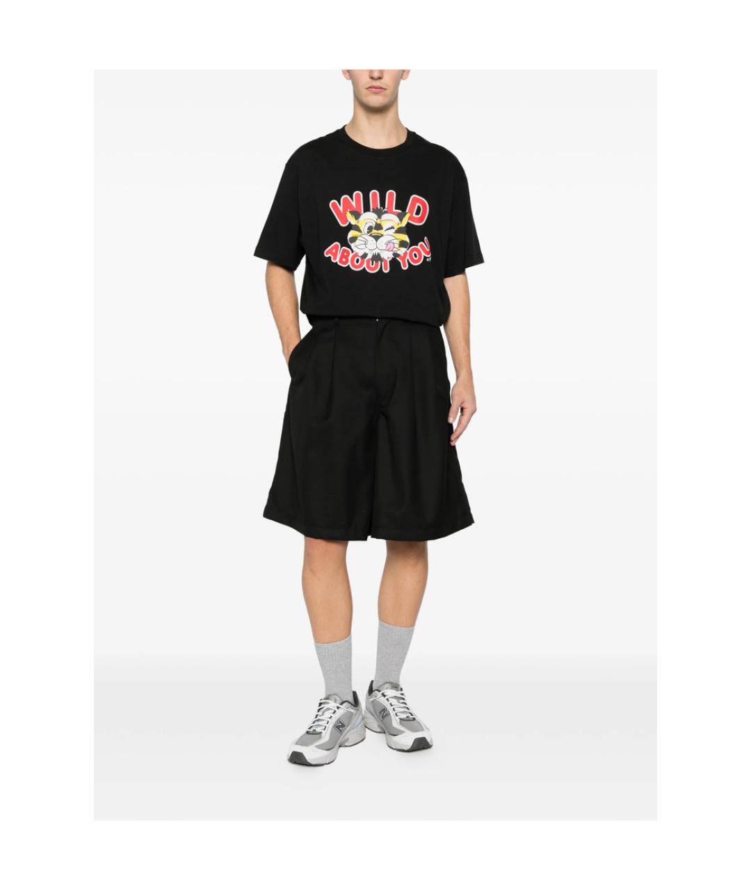 KENZO Черная хлопковая футболка, фото 3