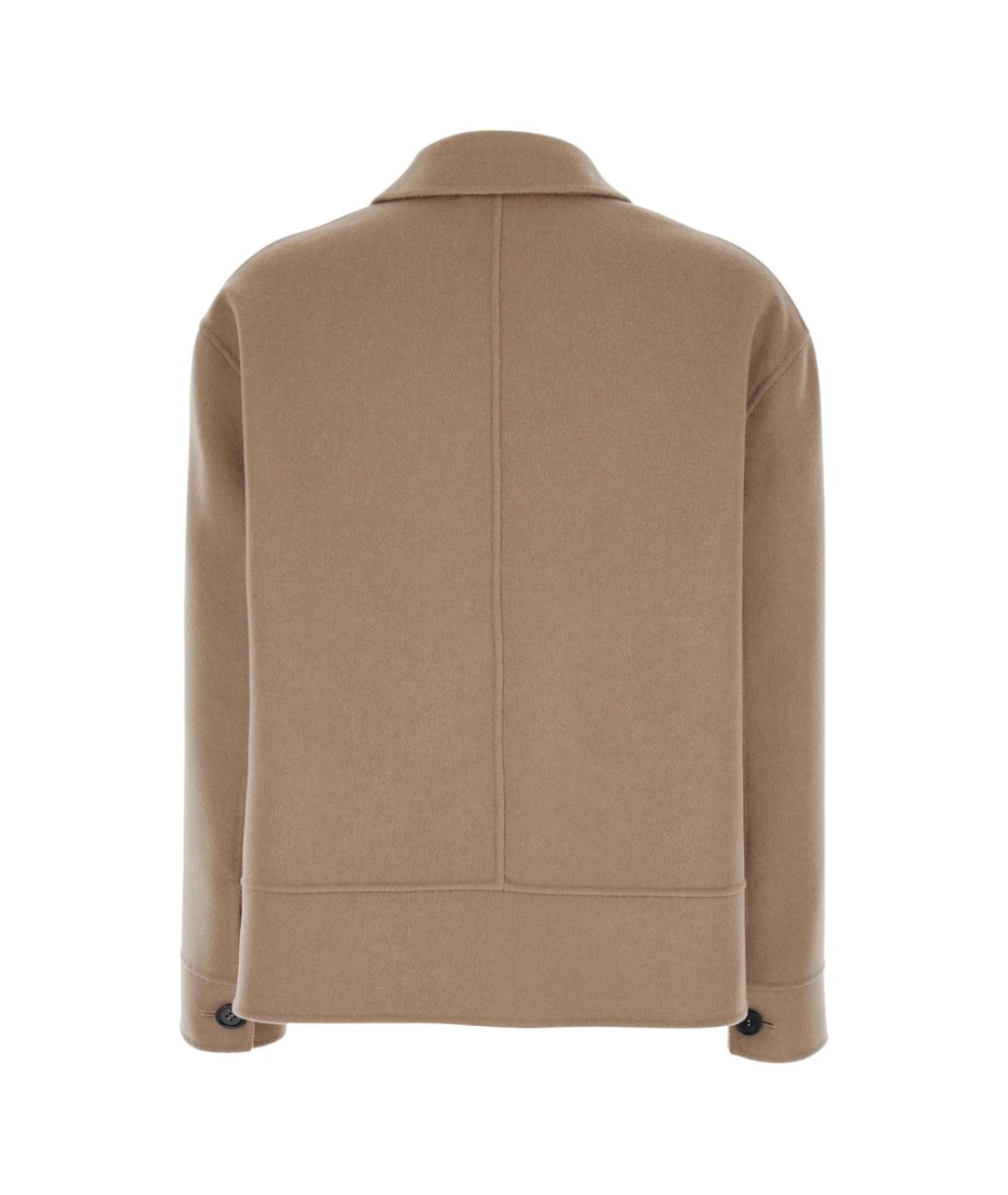 'S MAX MARA Коричневая шерстяная куртка, фото 2