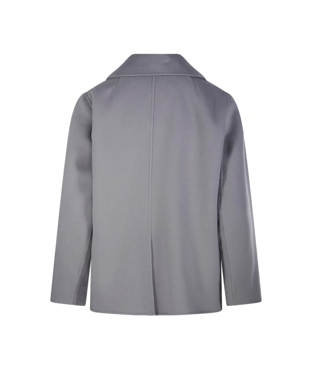 'S MAX MARA Серое шерстяное пальто, фото 4