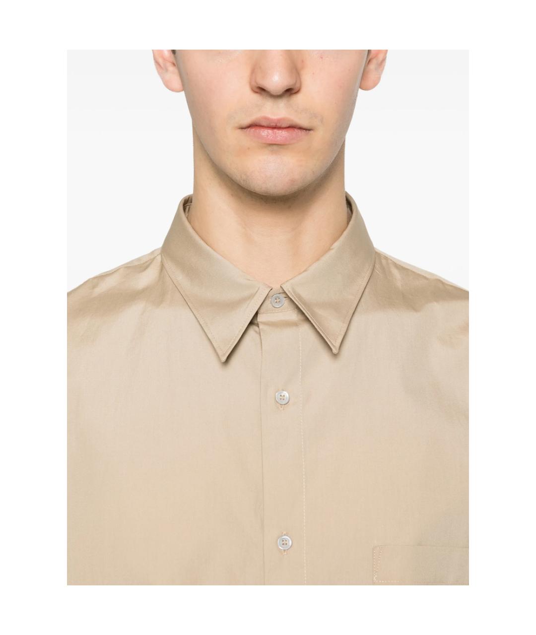 A.P.C. Бежевая хлопковая кэжуал рубашка, фото 3
