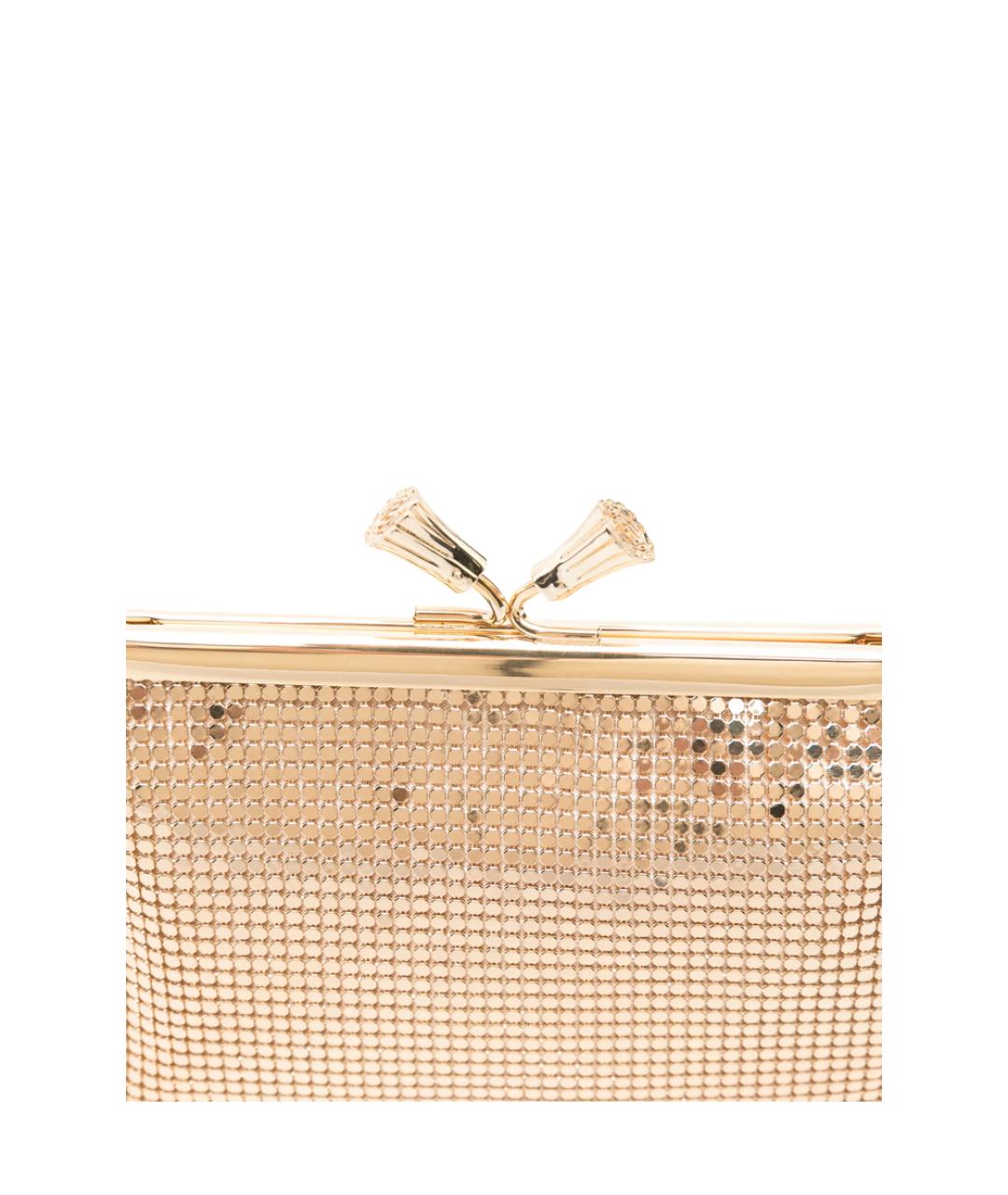 ANYA HINDMARCH Золотая кожаная сумка через плечо, фото 5