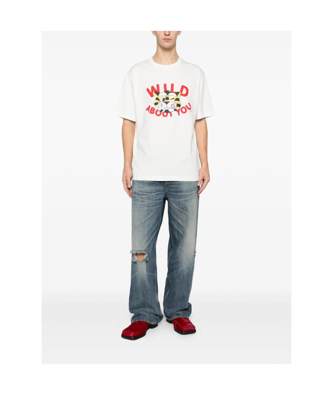 KENZO Белая хлопковая футболка, фото 4