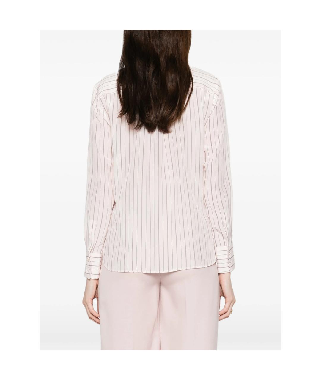 MAX MARA STUDIO Розовая шелковая рубашка, фото 5