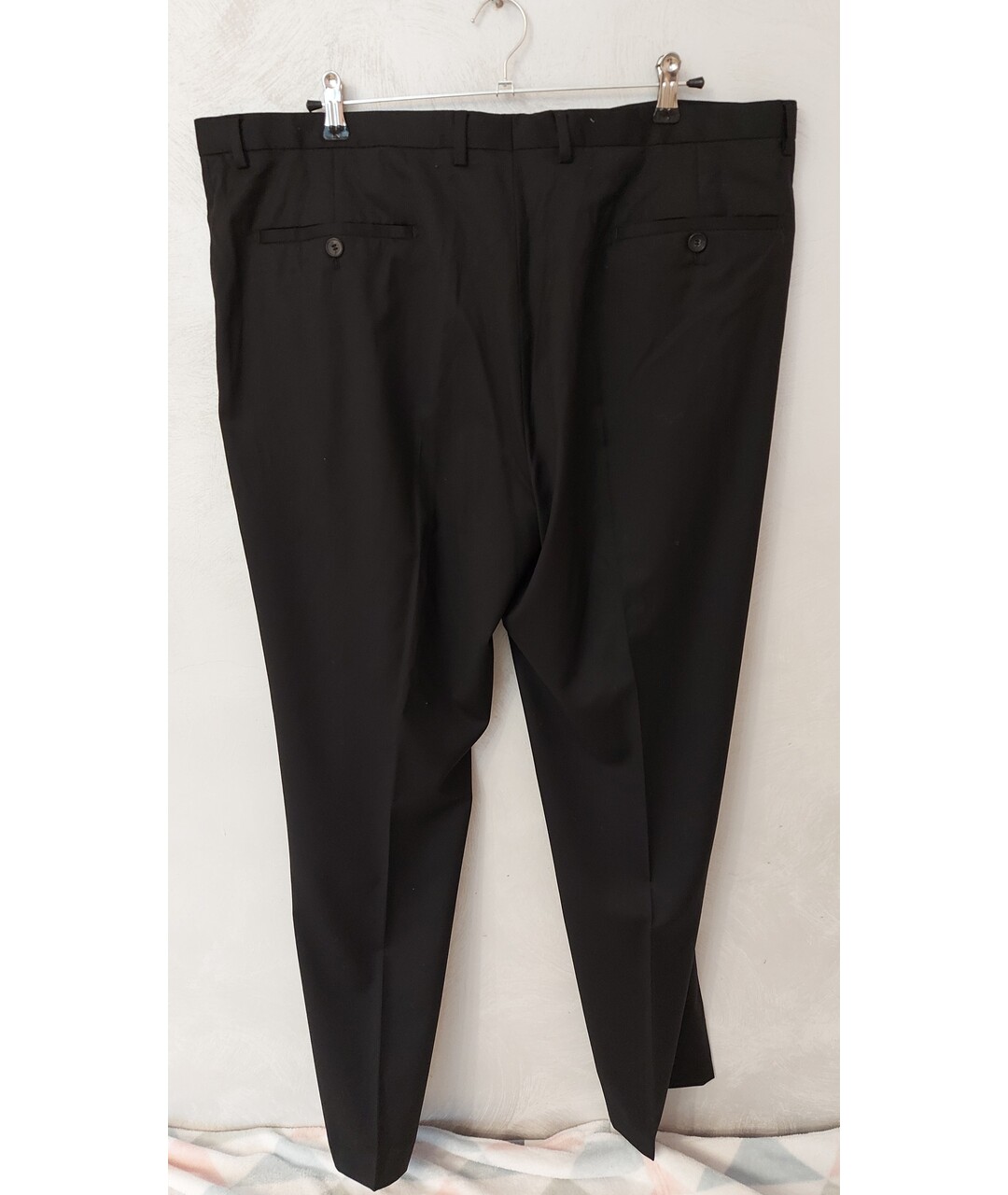 HUGO BOSS Черные шерстяные классические брюки, фото 2