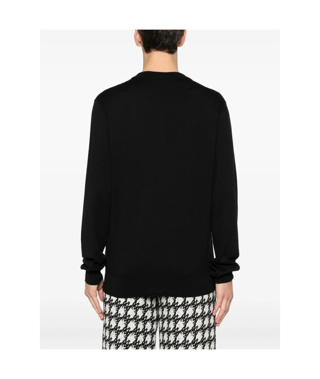 BALMAIN Черный хлопковый джемпер / свитер, фото 4