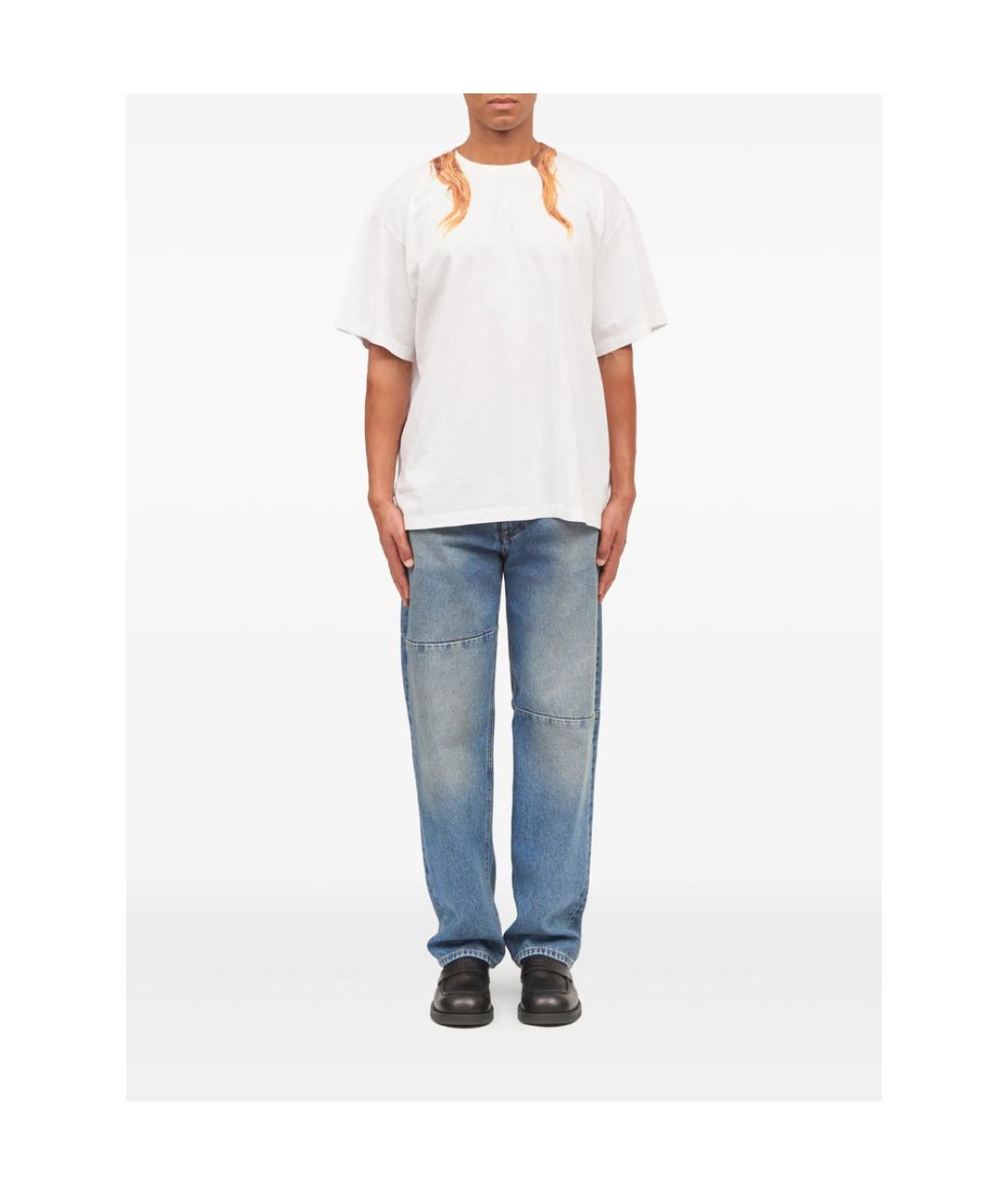 MM6 MAISON MARGIELA Белая хлопковая футболка, фото 3
