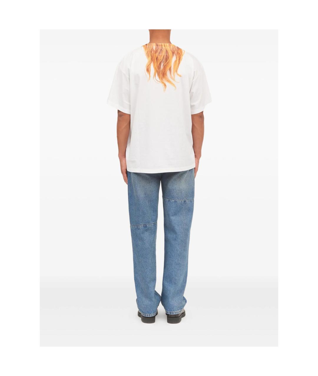 MM6 MAISON MARGIELA Белая хлопковая футболка, фото 2