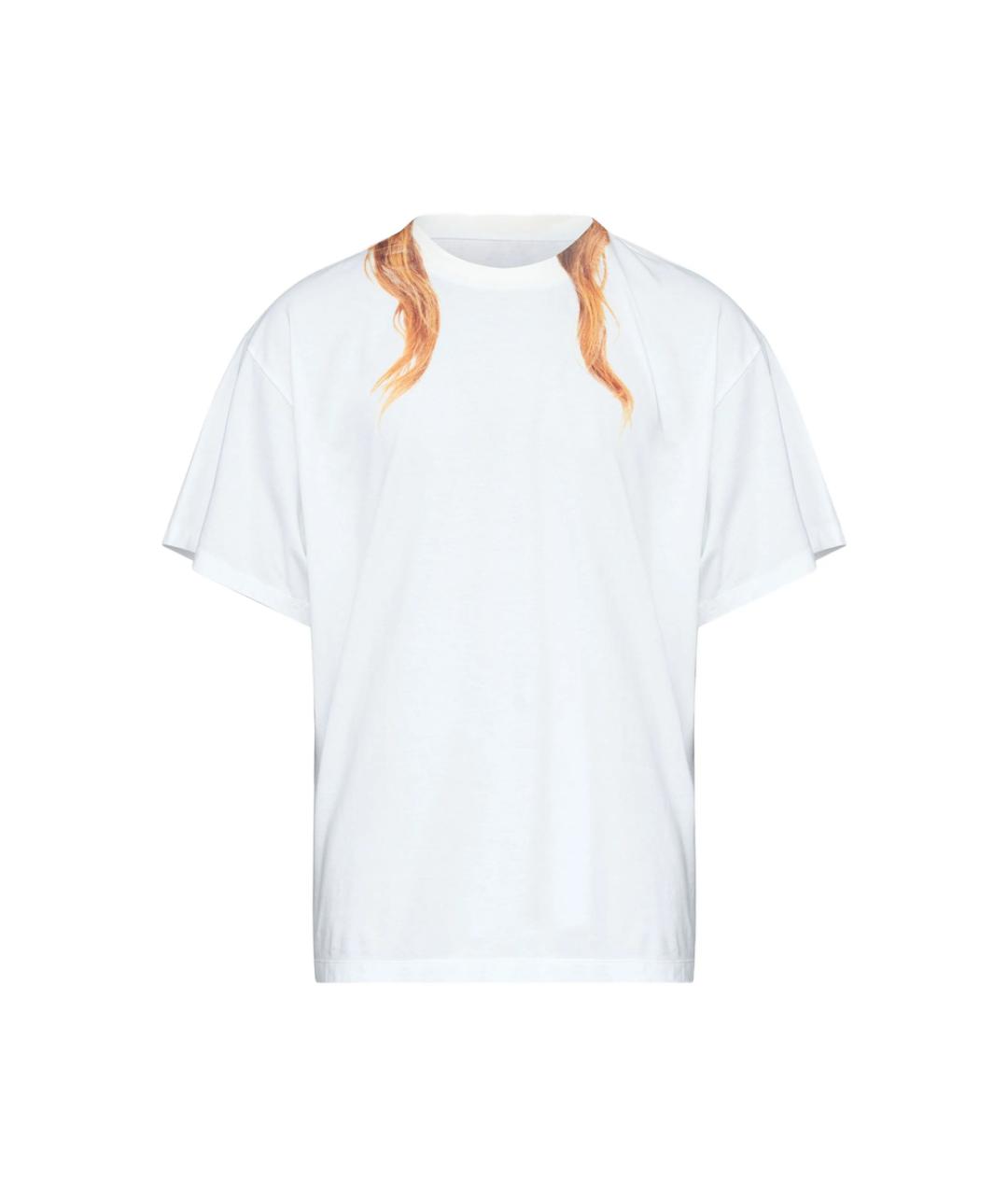 MM6 MAISON MARGIELA Белая хлопковая футболка, фото 1