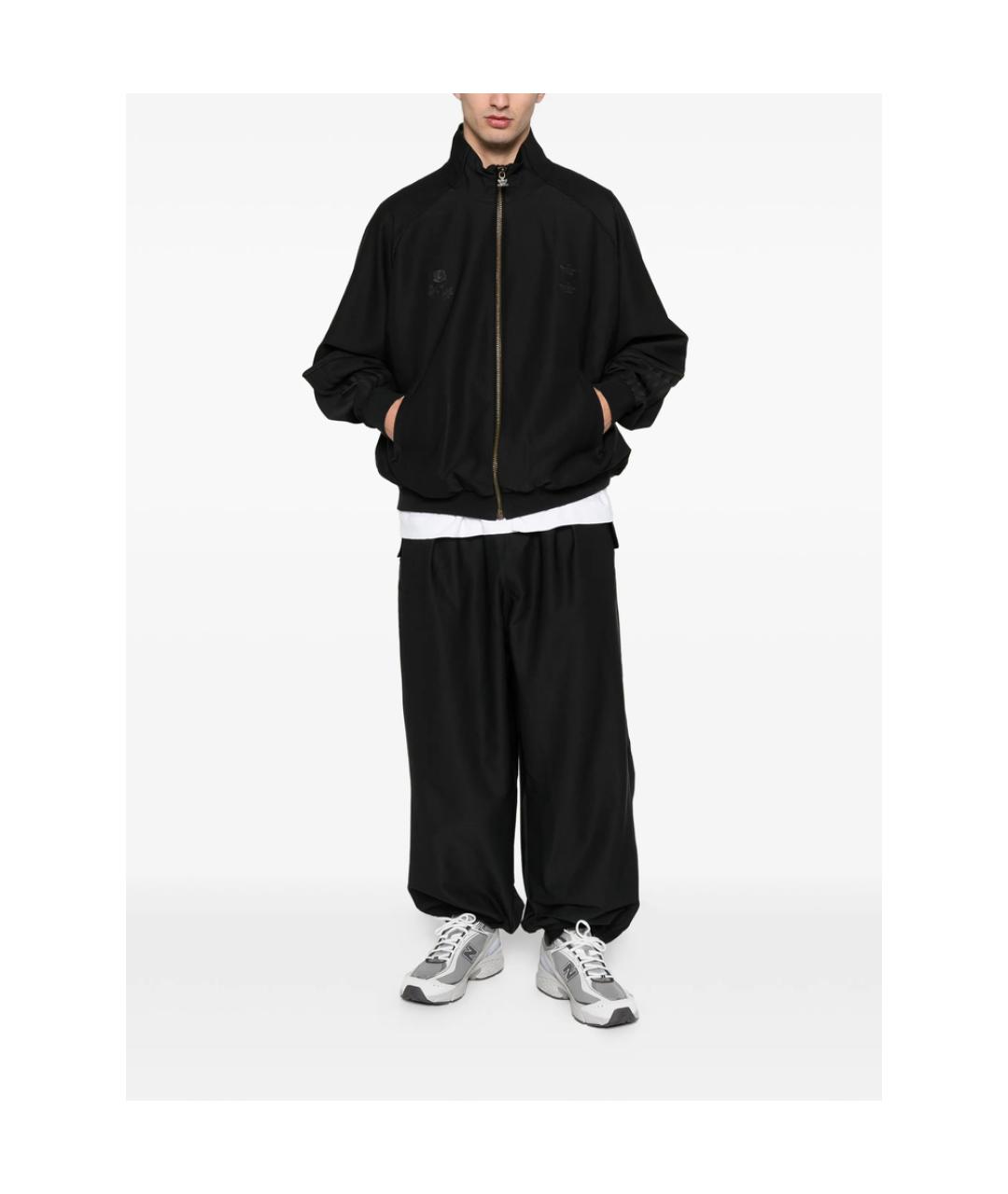 ADIDAS Черные полиэстеровые повседневные брюки, фото 4