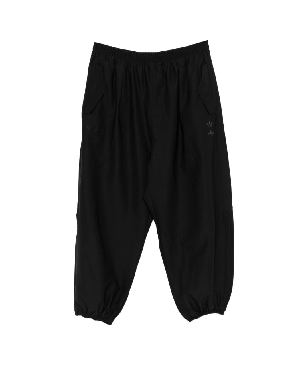 ADIDAS Черные полиэстеровые повседневные брюки, фото 1