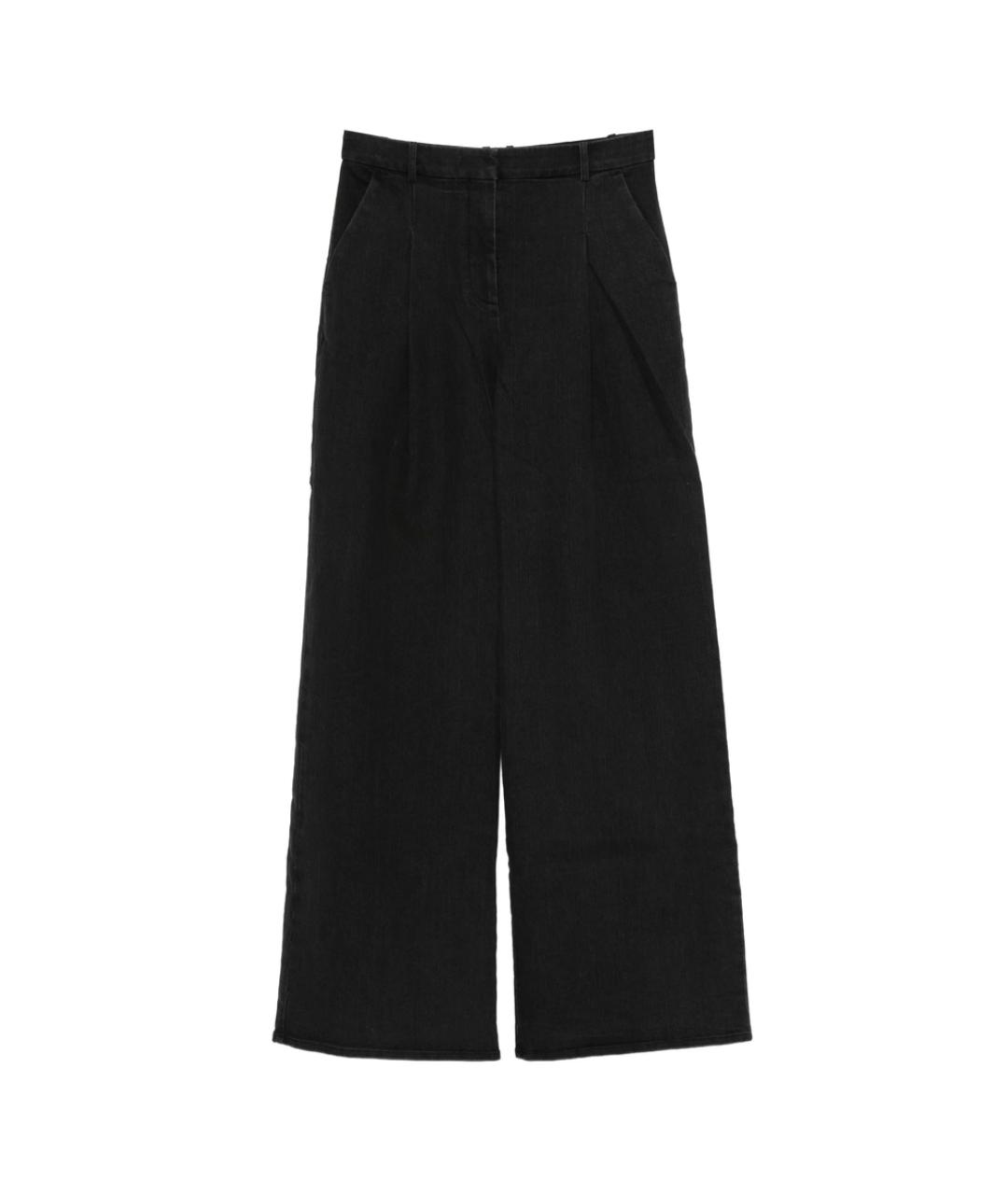 THE GARMENT Черные полиэстеровые брюки широкие, фото 1