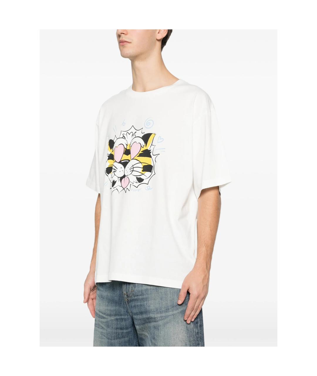 KENZO Белая хлопковая футболка, фото 4