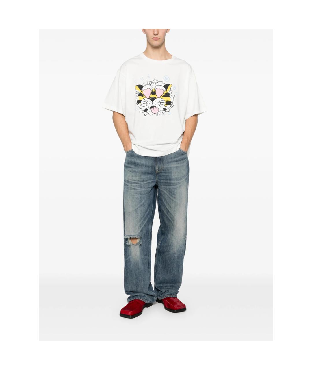 KENZO Белая хлопковая футболка, фото 5