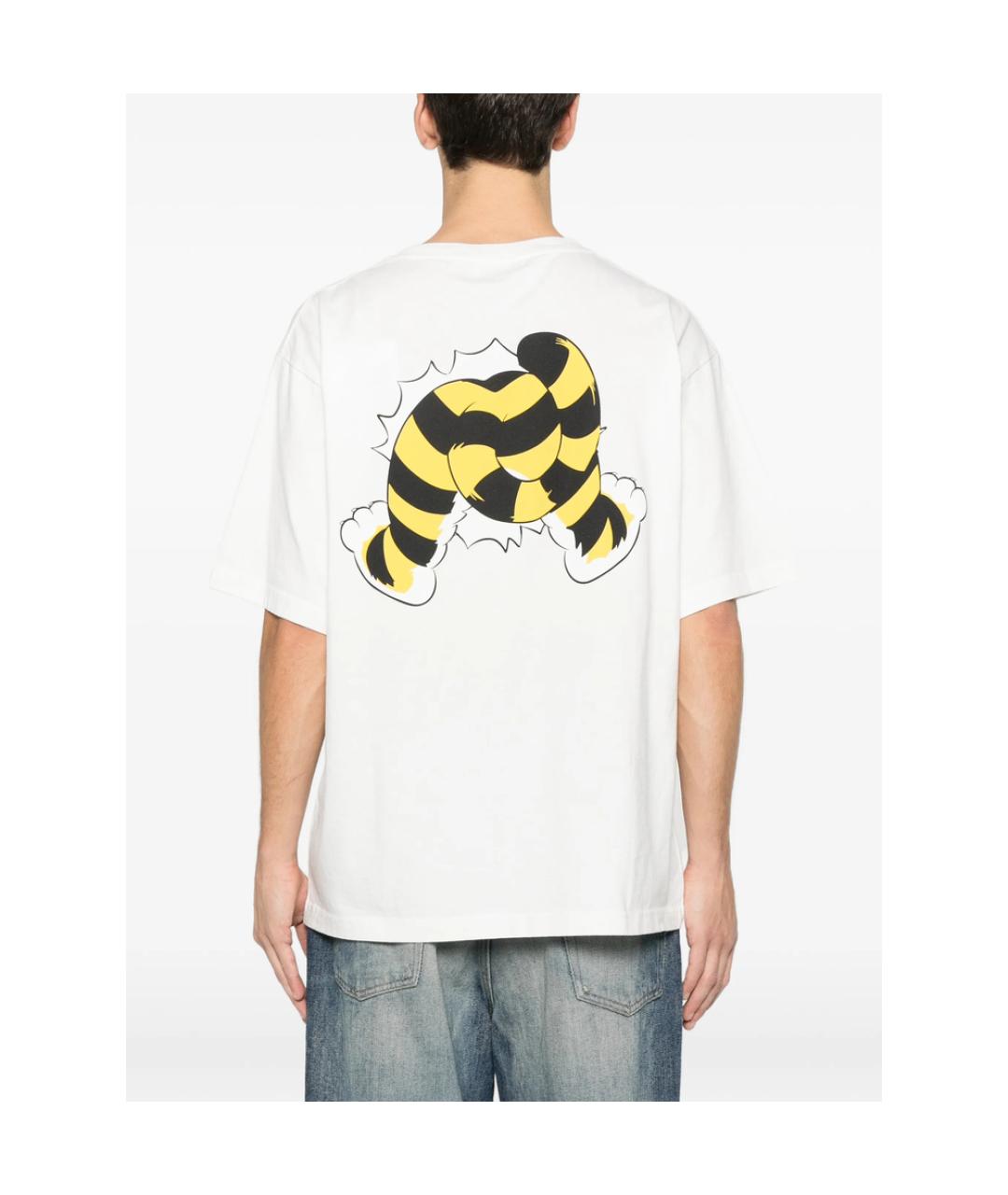 KENZO Белая хлопковая футболка, фото 3