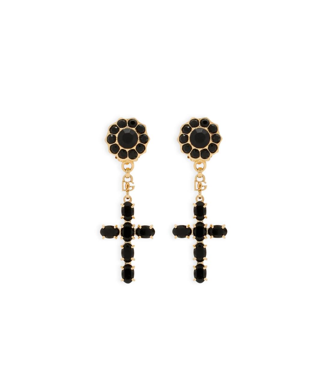 DOLCE&GABBANA Золотые металлические серьги, фото 1